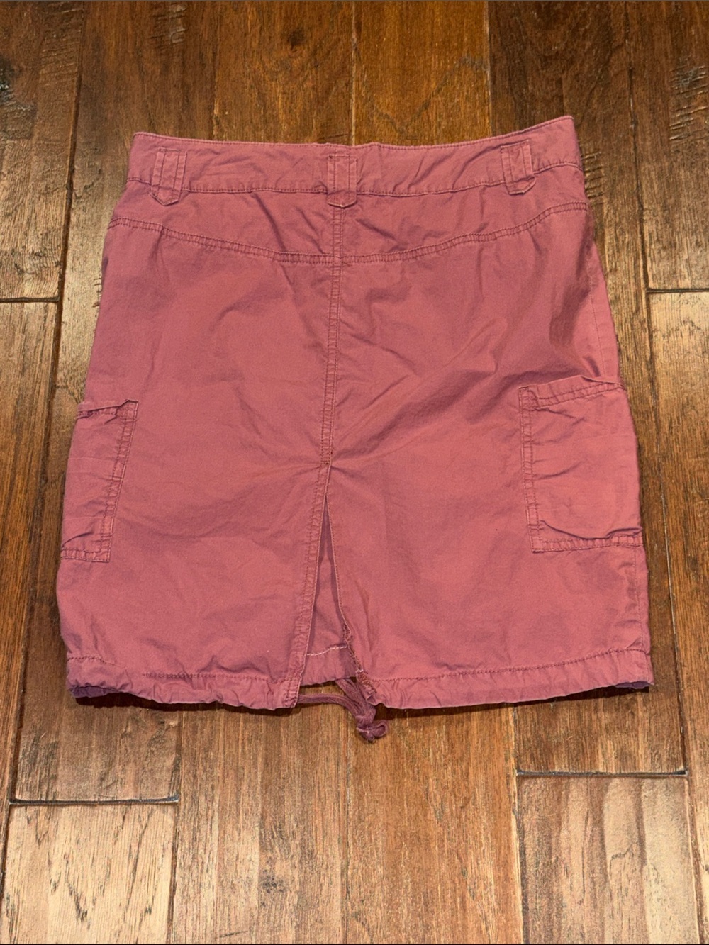 Size 4 Women’s Casual Drawstring Cargo Skirt - Dusty Rose - Picture 5 of 6